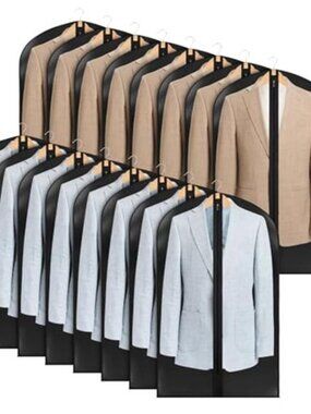 Garment Bags Clear Suit Cover Hanging Storage Zipper Travel Closet Protector
